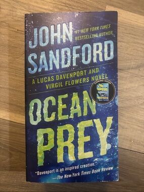 John Sandford Ocean Prey Paperback - Blue & Lime Cover